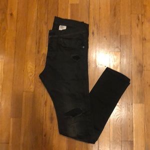 H&M black Distressed Jeans